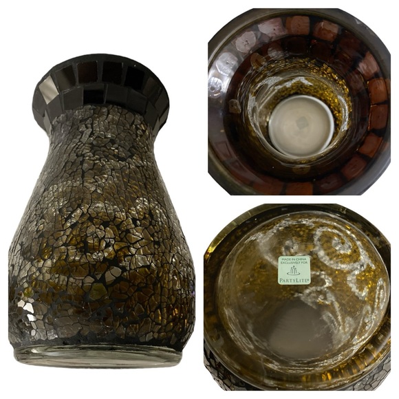 PartyLite Amaretto Swirl Multi Tealight Lamp P91067B & P91057S * RETIRED * - Picture 8 of 15